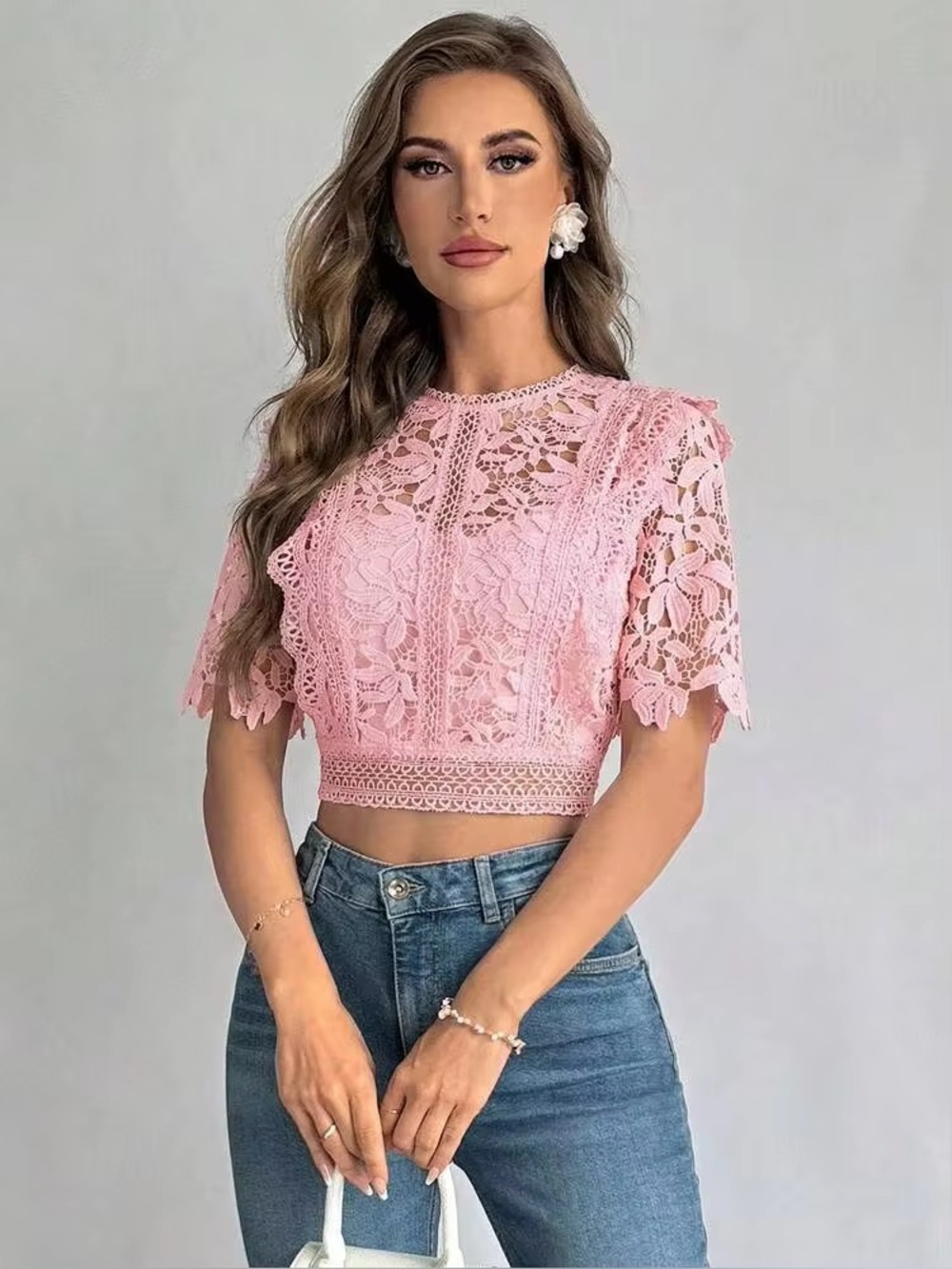 Lace Cropped Top